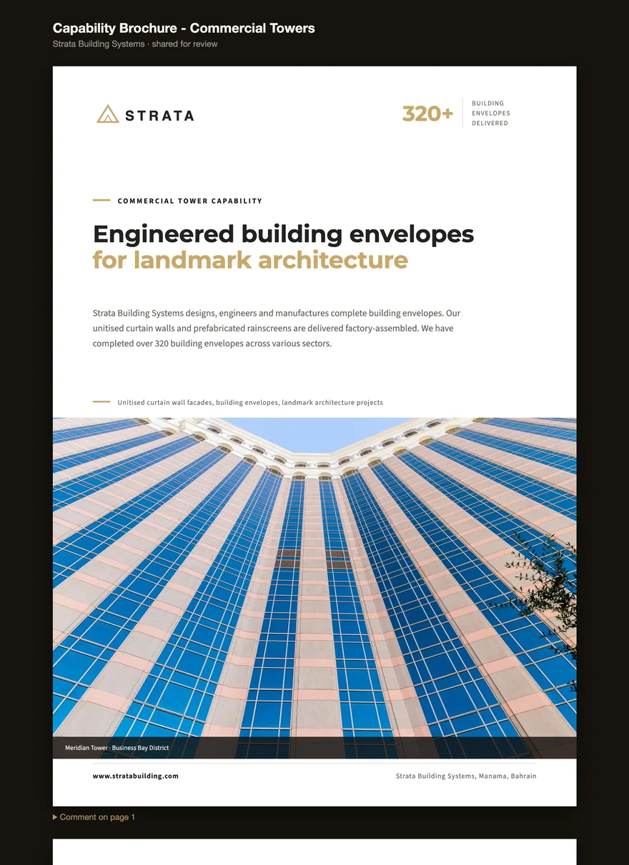 Brochure share page